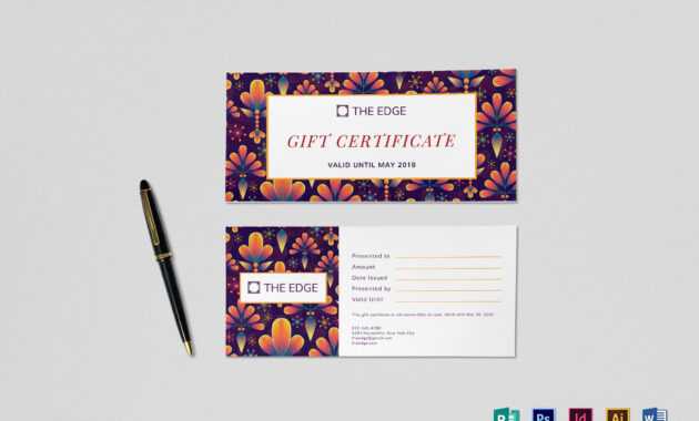 Gift Certificate Template within Gift Certificate Template Indesign