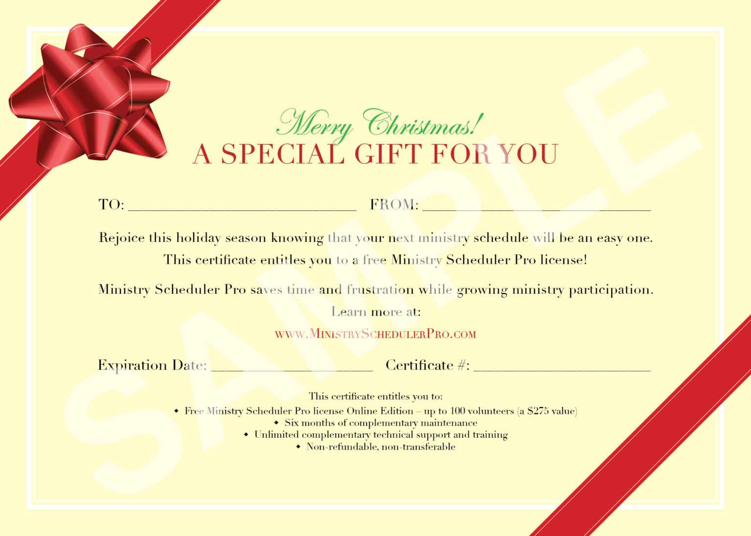 Gift Certificate Template Xmas Pharmacy Technician Cover