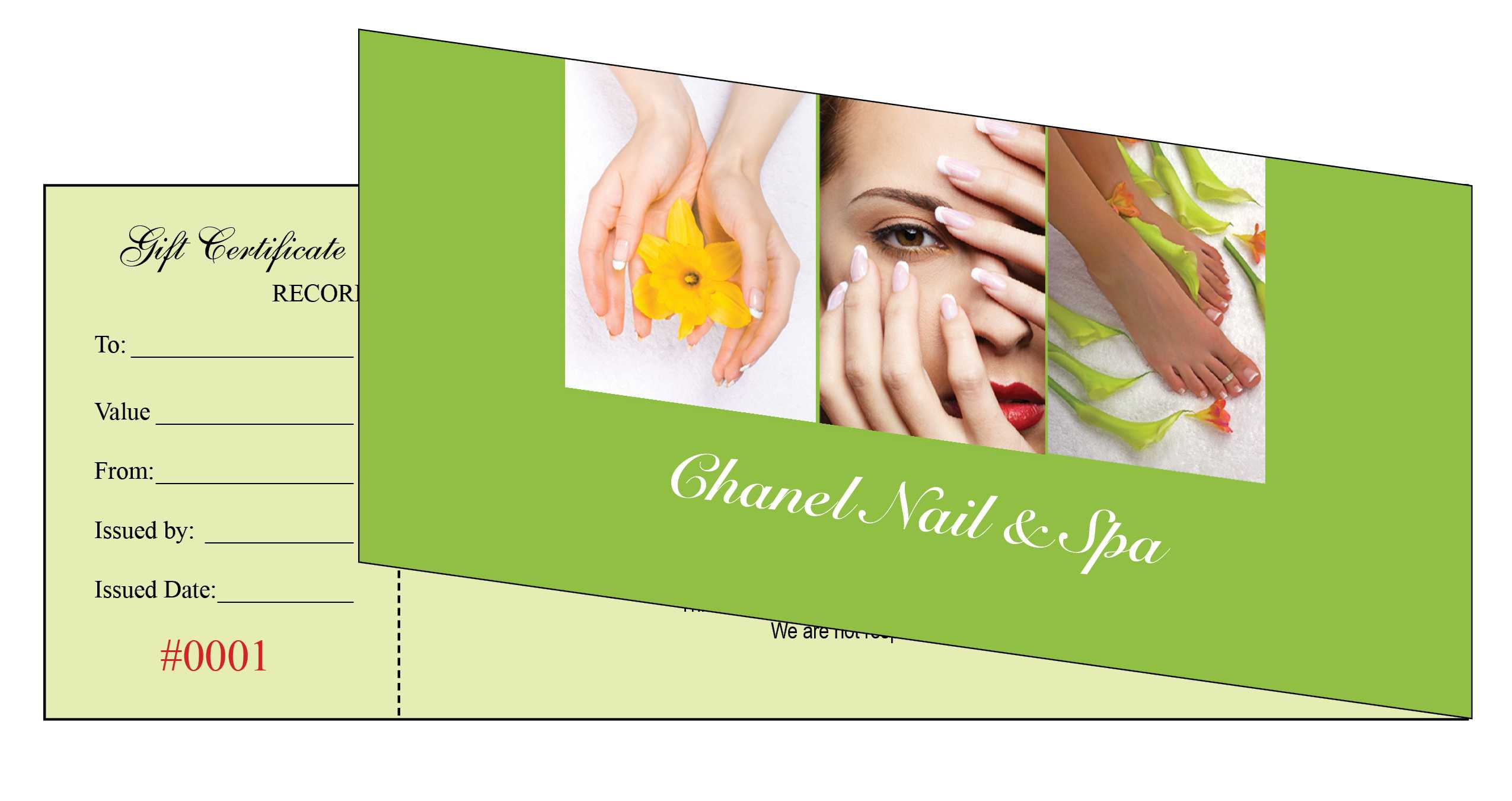 Gift Certificates Printing For Nail Salon Regarding Nail Gift Certificate Template Free