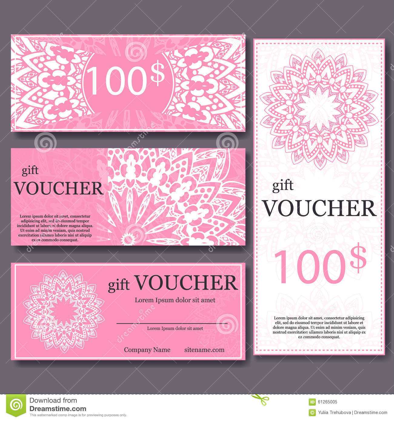 Gift Voucher Template With Mandala. Design Certificate For Pertaining To Magazine Subscription Gift Certificate Template