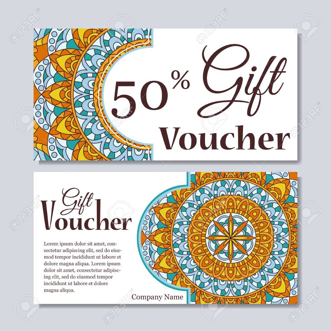 Gift Voucher Template With Mandala. Design Certificate For Sport.. Inside Magazine Subscription Gift Certificate Template