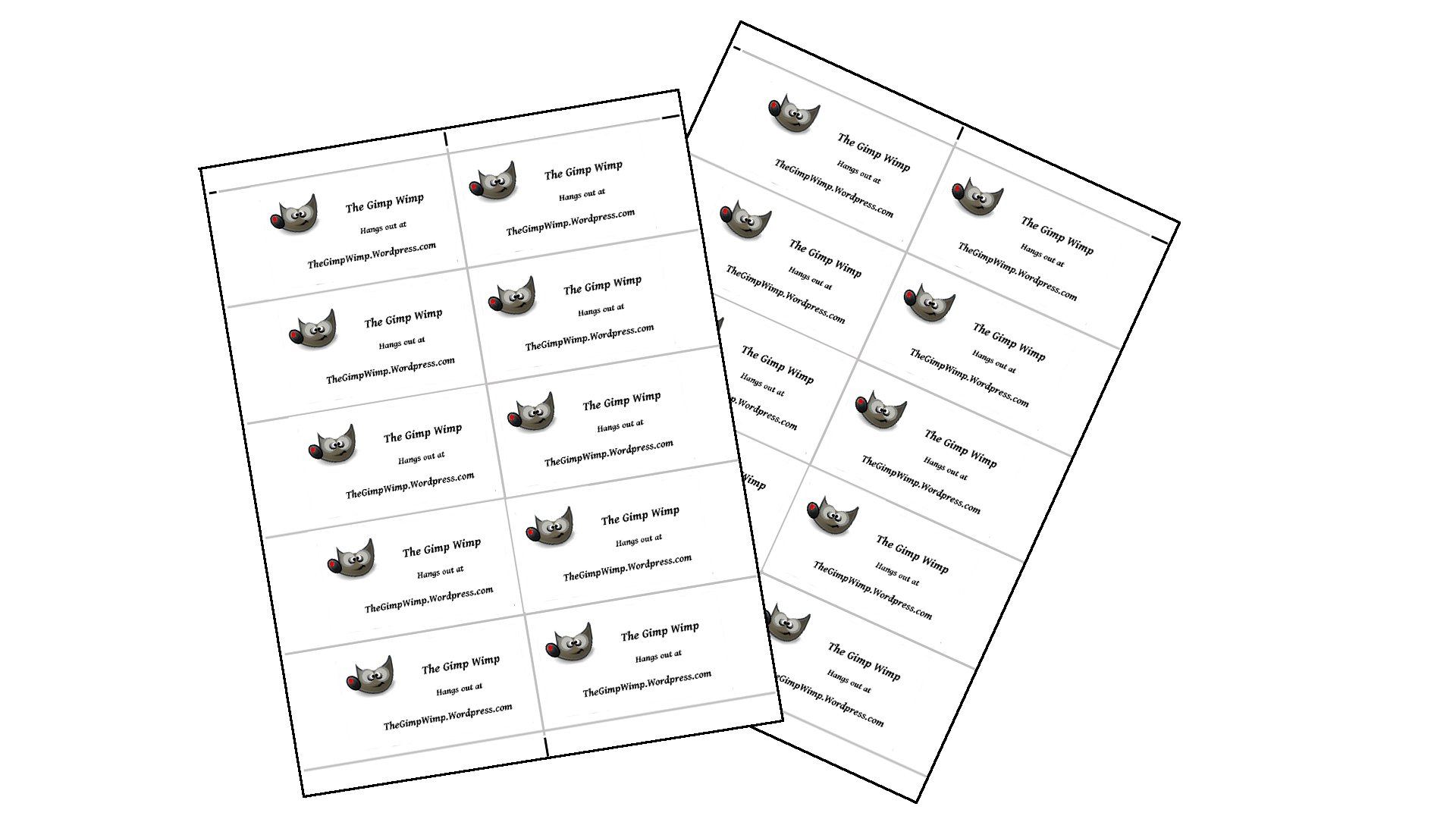 Gimp Business Card Template ] – Ten Card Template For Gimp Within Gimp Business Card Template