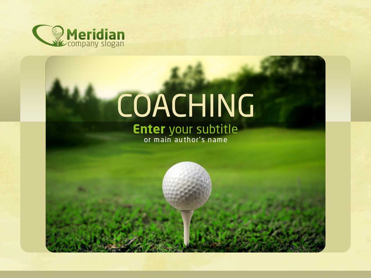 Golf Powerpoint Templates Within Golf Gift Certificate Template