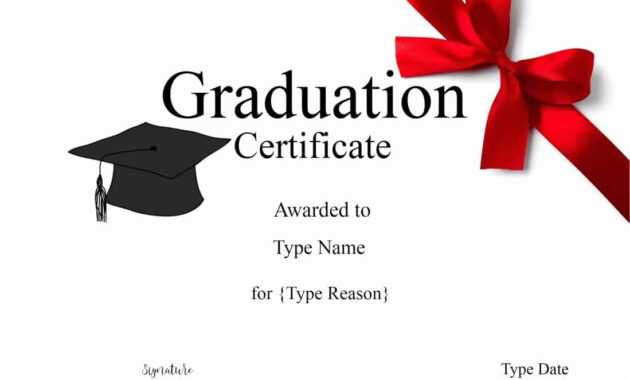 Graduation Gift Certificate Template Free Templates within Graduation Gift Certificate Template Free