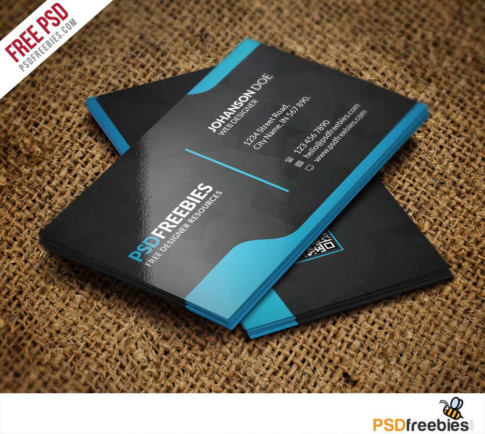 Graphic Designer Business Card Template Free Psd For Name Card Template Photoshop