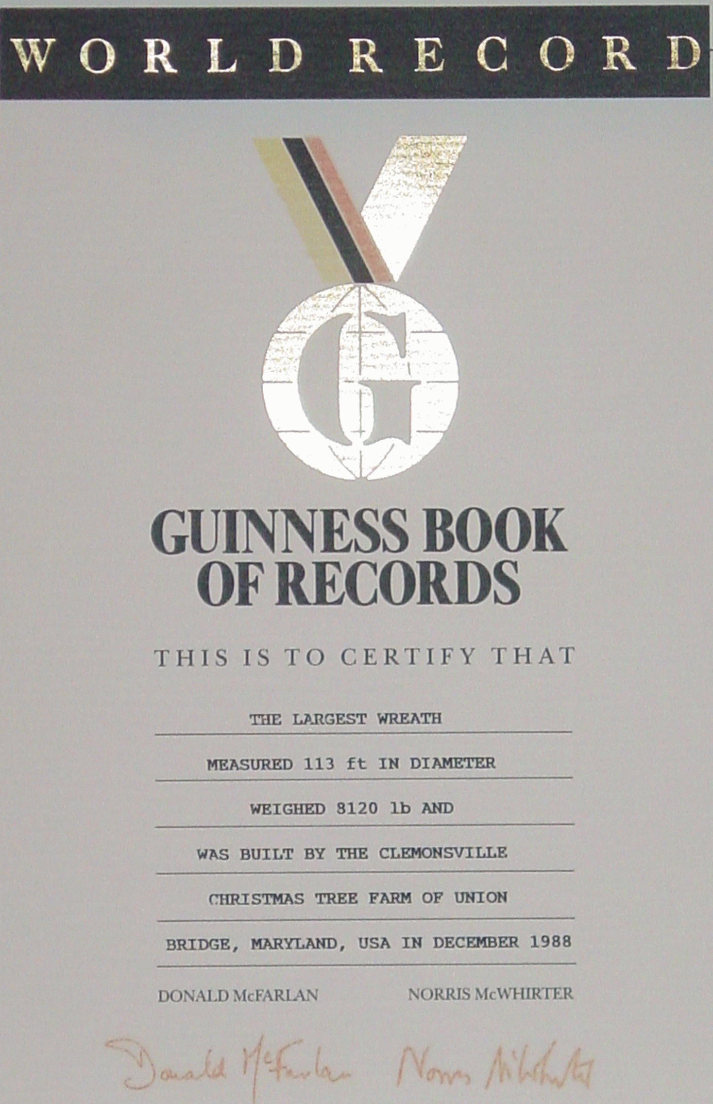 Guinness World Record | Clemsonville Within Guinness World Record Certificate Template