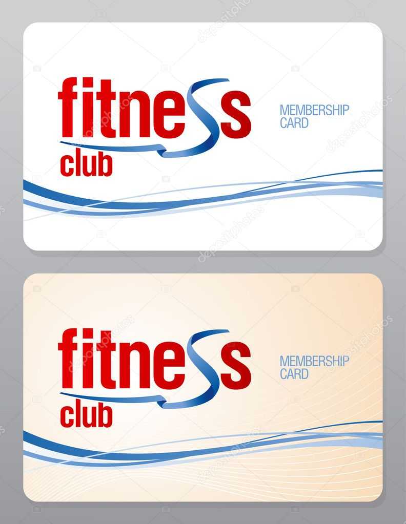 Gym Membership Card Template | Fitness Club Membership Card For Gym Membership Card Template