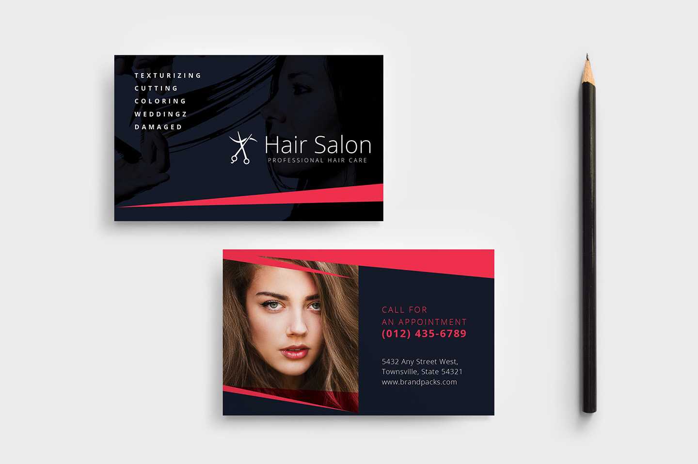 Hair Salon Business Card Template In Psd, Ai & Vector Throughout Hairdresser Business Card Templates Free
