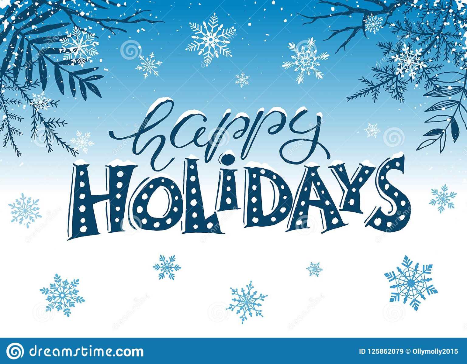 Happy Holidays Card Template