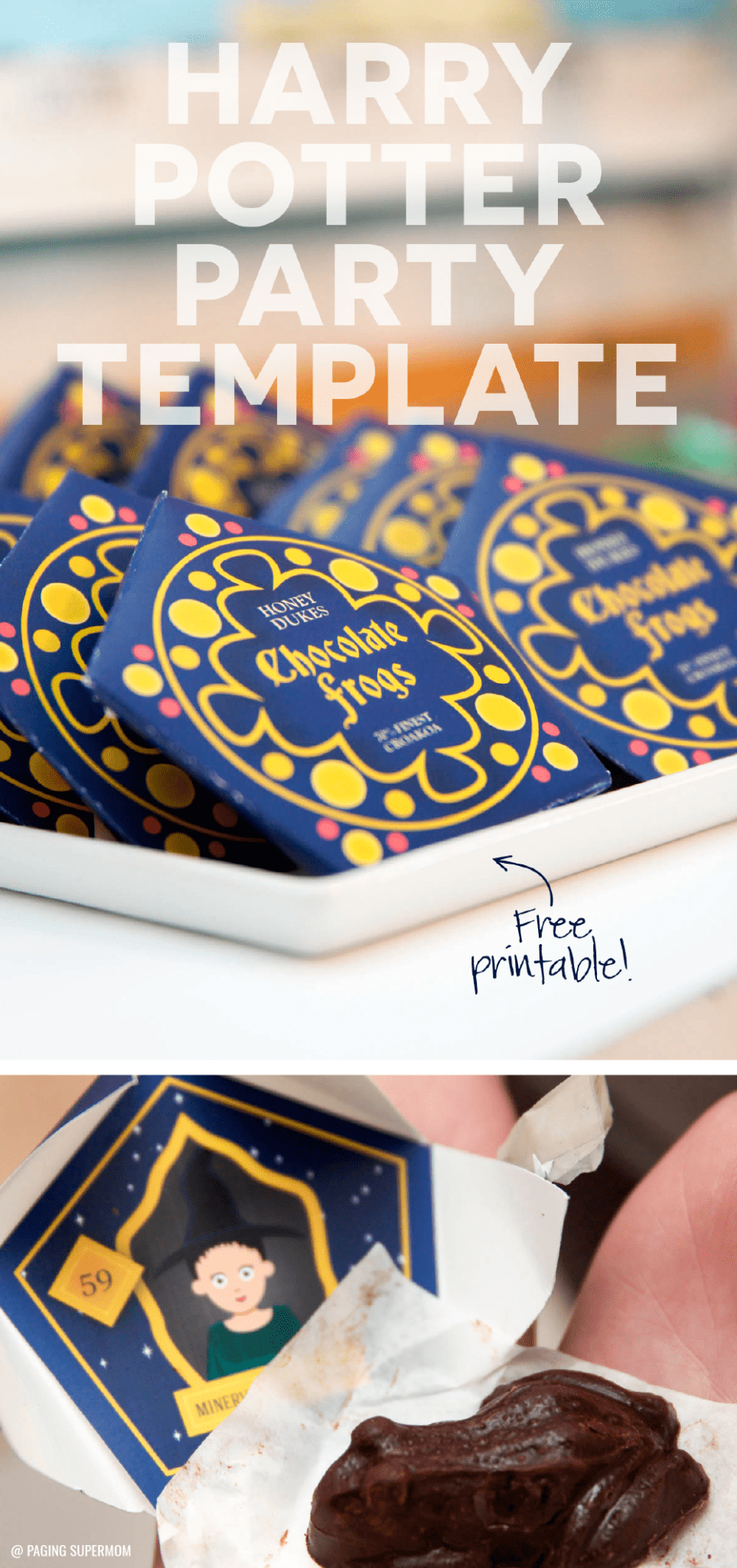 Harry Potter Chocolate Frogs – Free Printable Template For inside ...