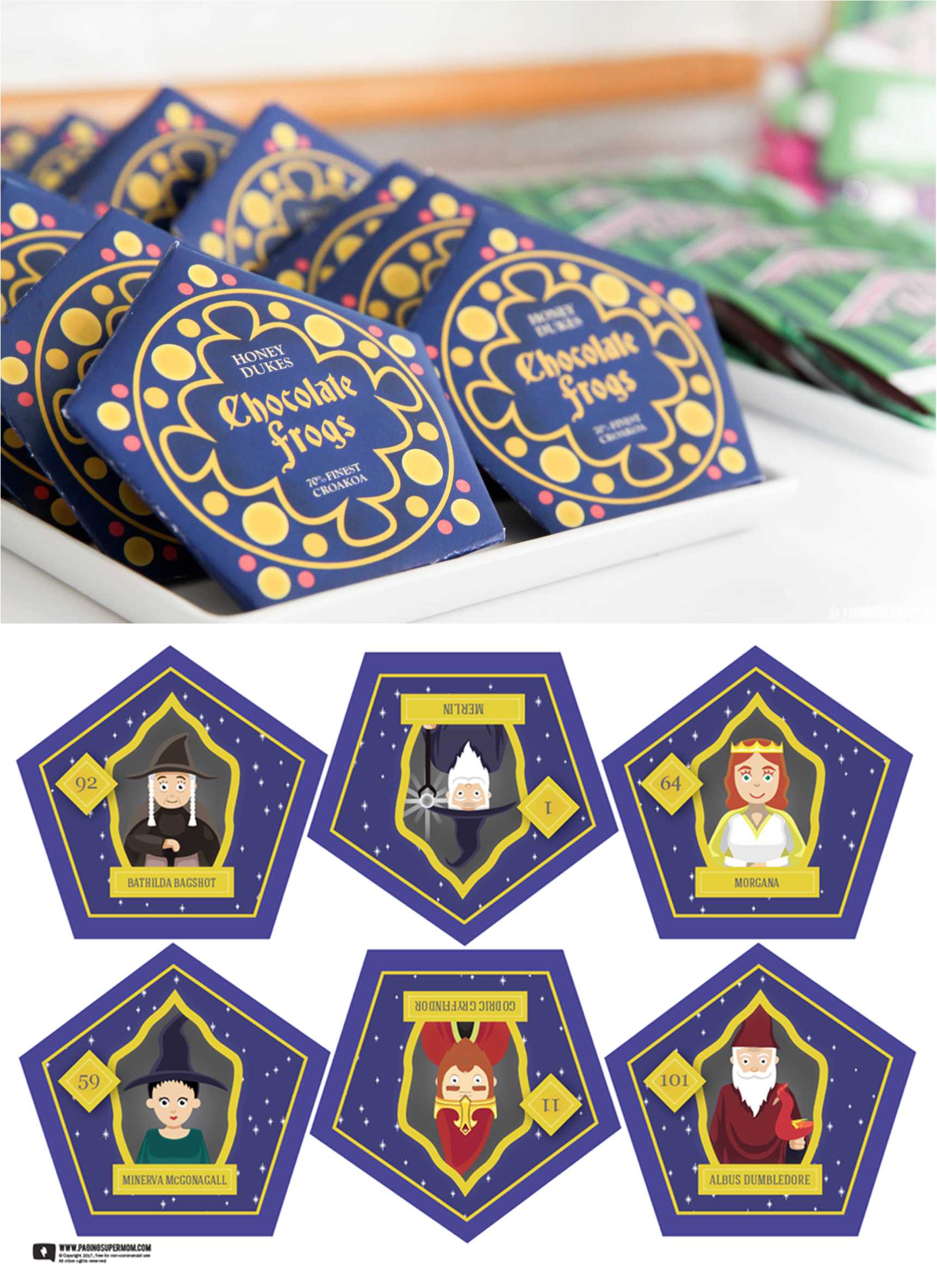 Harry Potter Chocolate Frogs Free Printable Template For Inside