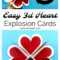 Heart Pop Up Valentine Card – Red Ted Art With Heart Pop Up Card Template Free