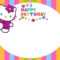 Hello Kitty Invitations Printable Free – Bloginsurn Pertaining To Hello Kitty Birthday Card Template Free