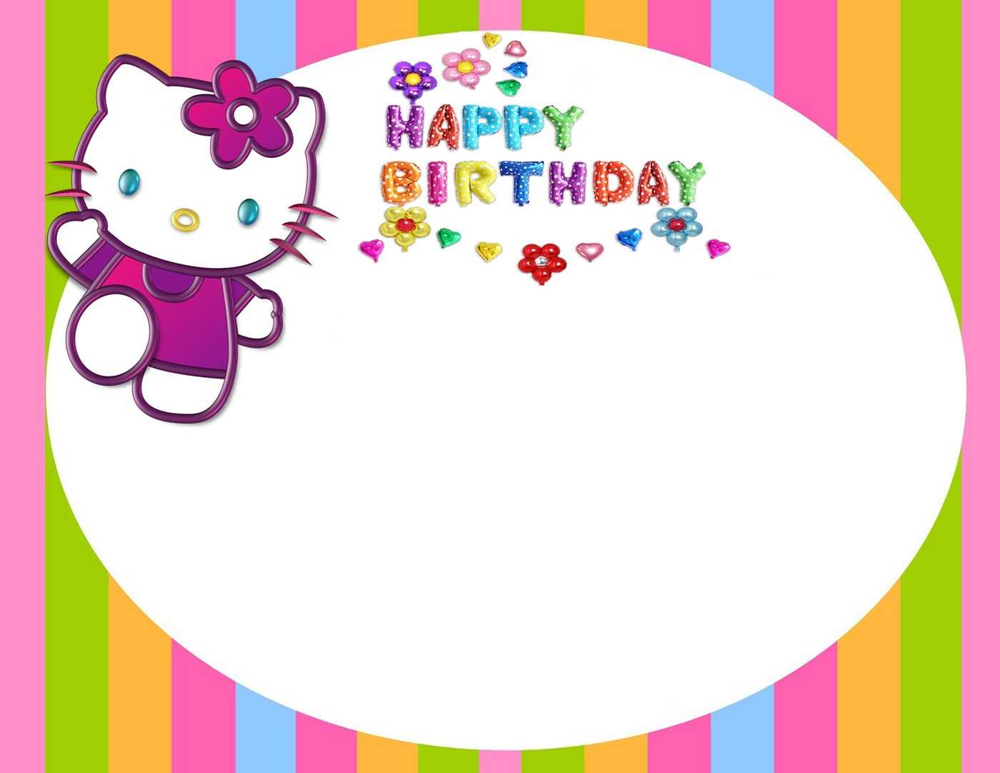 Hello Kitty Invitations Printable Free – Bloginsurn Pertaining To Hello Kitty Birthday Card Template Free
