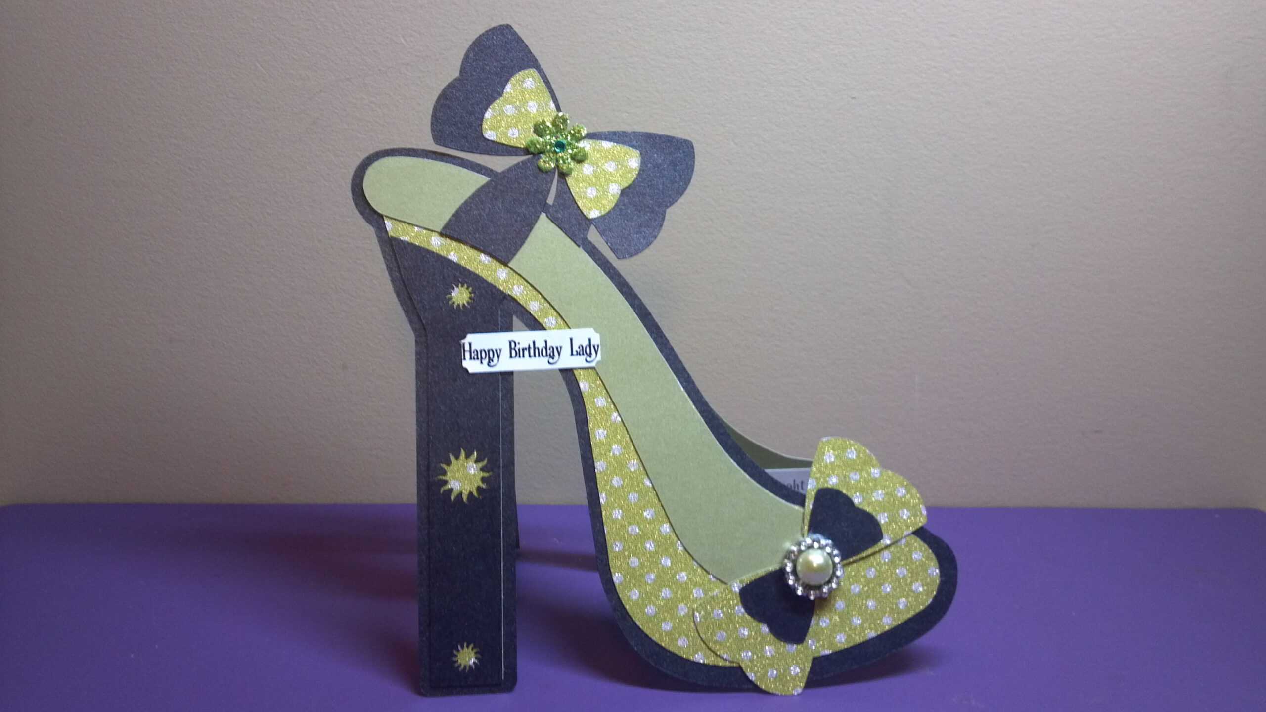 High Heel Shoe Card | The Sewgood Crafter Intended For High Heel Template For Cards
