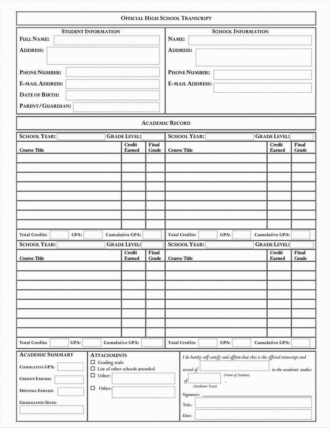 High School Report Card Template Ol Free 570927 Examples Inside Homeschool Middle School Report Card Template