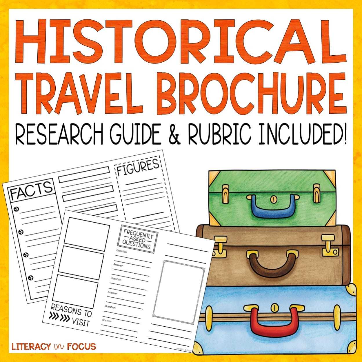Historical Travel Brochure And Research Project | Literacy Pertaining To Brochure Rubric Template