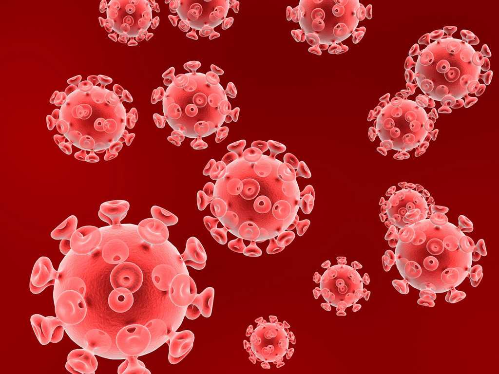 Hiv Virus Particles Backgrounds For Powerpoint - Health And Throughout Virus Powerpoint Template Free Download
