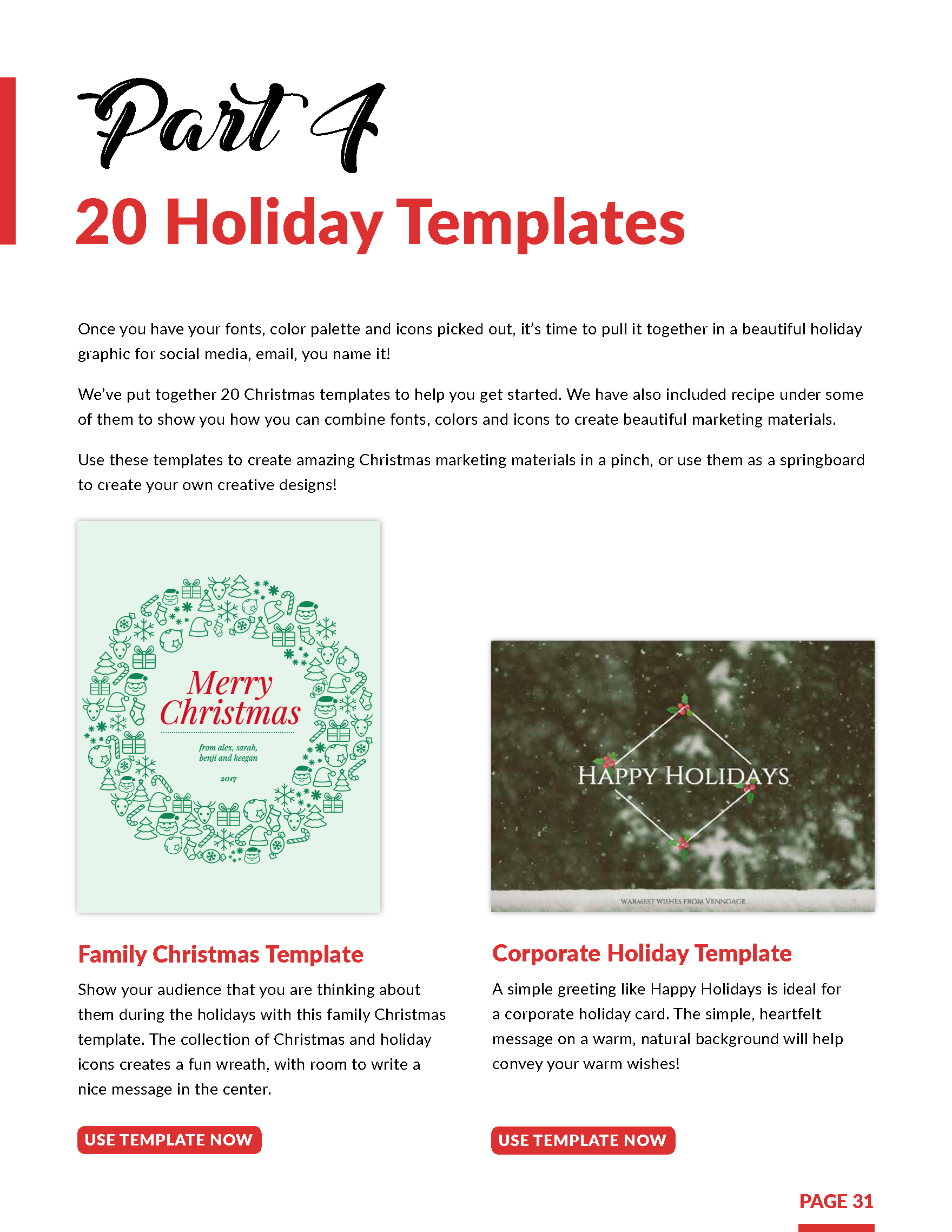 Holiday Marketing Kit From Hubspot And Venngage With Holiday Card Email Template