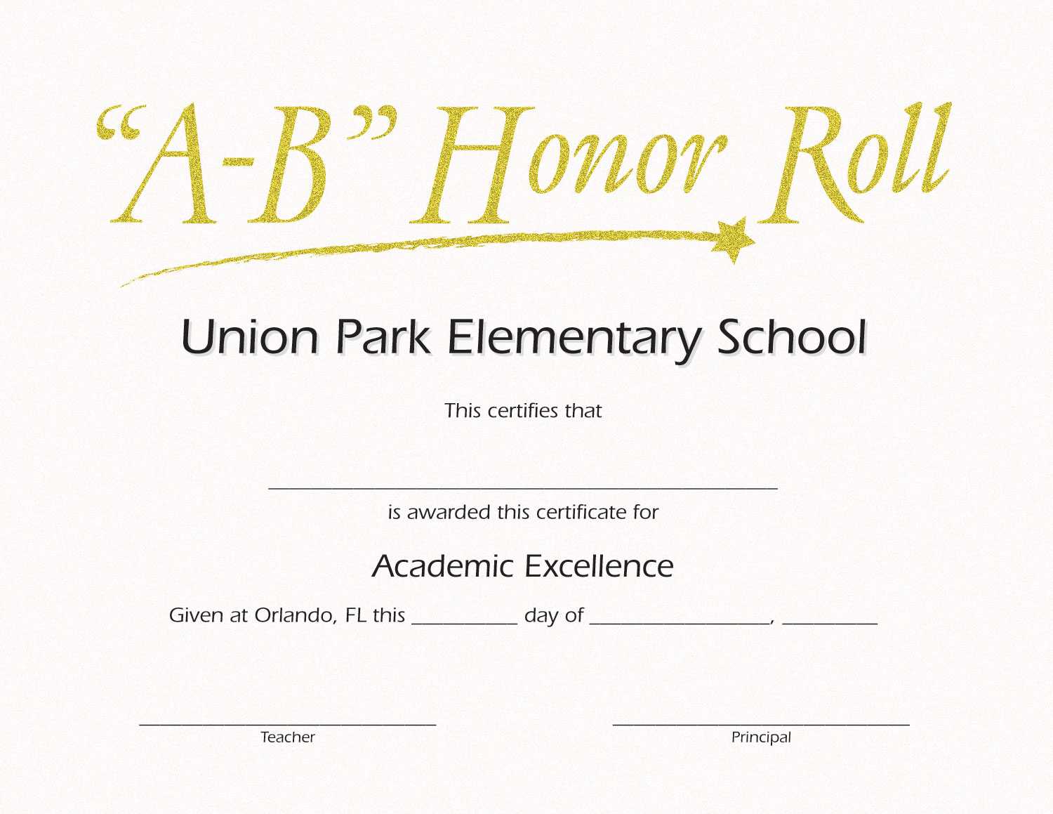 Honor Roll Templates. Honor Roll Certificate Templates A With Honor Roll Certificate Template