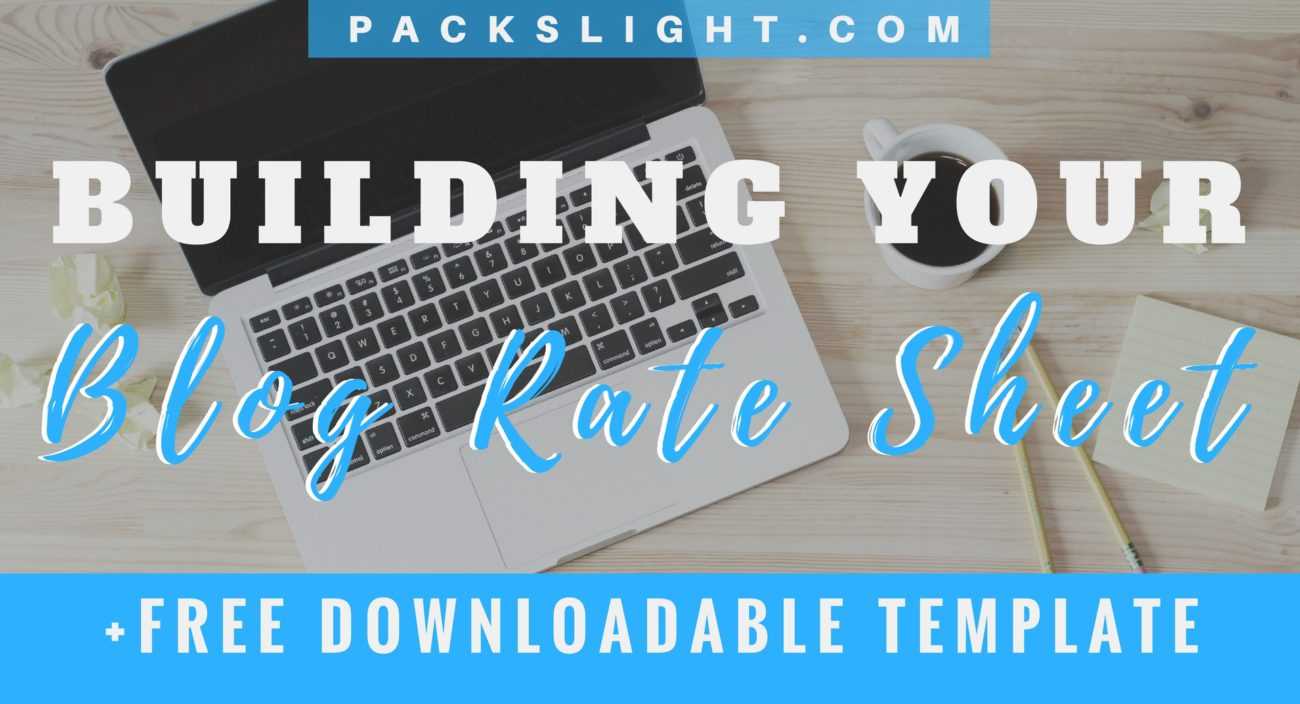 How To Build A Blog Social Media Rate Card (+Free Template Intended For Advertising Rate Card Template