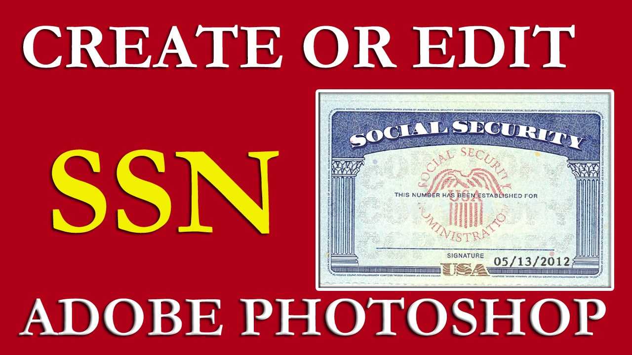 How To Edit Ssn | Ssn Pdf Template Download Free On Vimeo With Social Security Card Template Photoshop