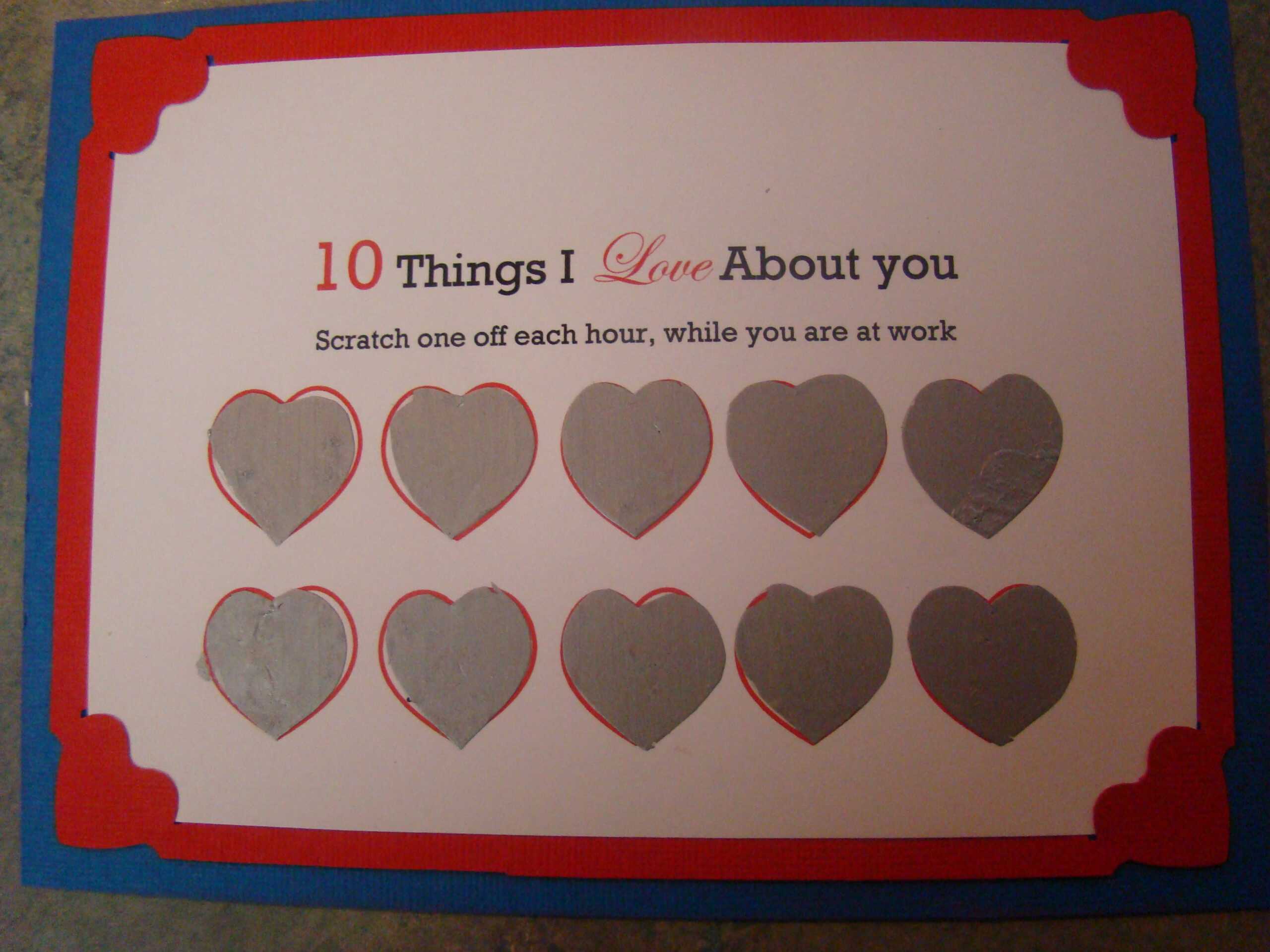 How To Make A Scratch Off Valentine : 16 Steps (With Within Scratch Off Card Templates