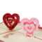 I Love You" Red Heart Design Handmade Creative Kirigami In I Love You Pop Up Card Template