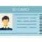 Id Card Isolated On White Background. Identification Card Icon Throughout Personal Identification Card Template