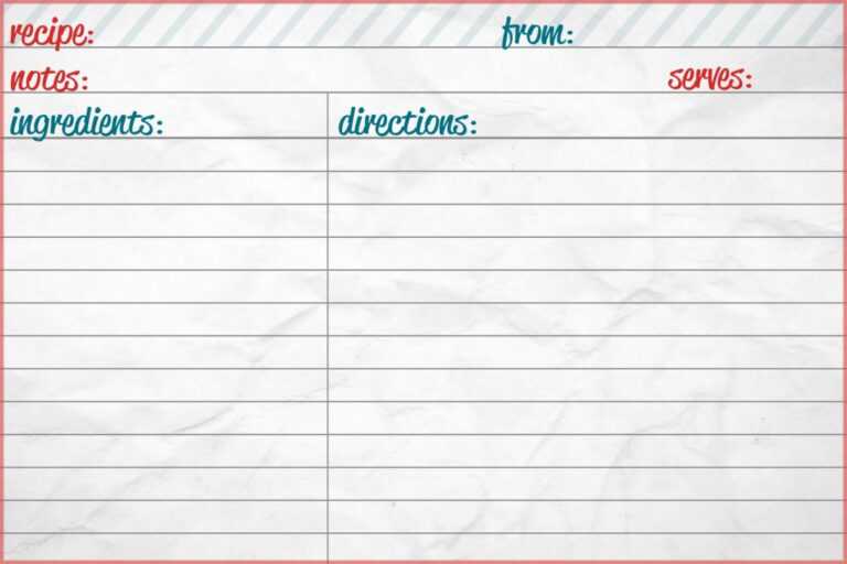 Index Card Template For Microsoft Word 4X6 Google Docs Free in Google
