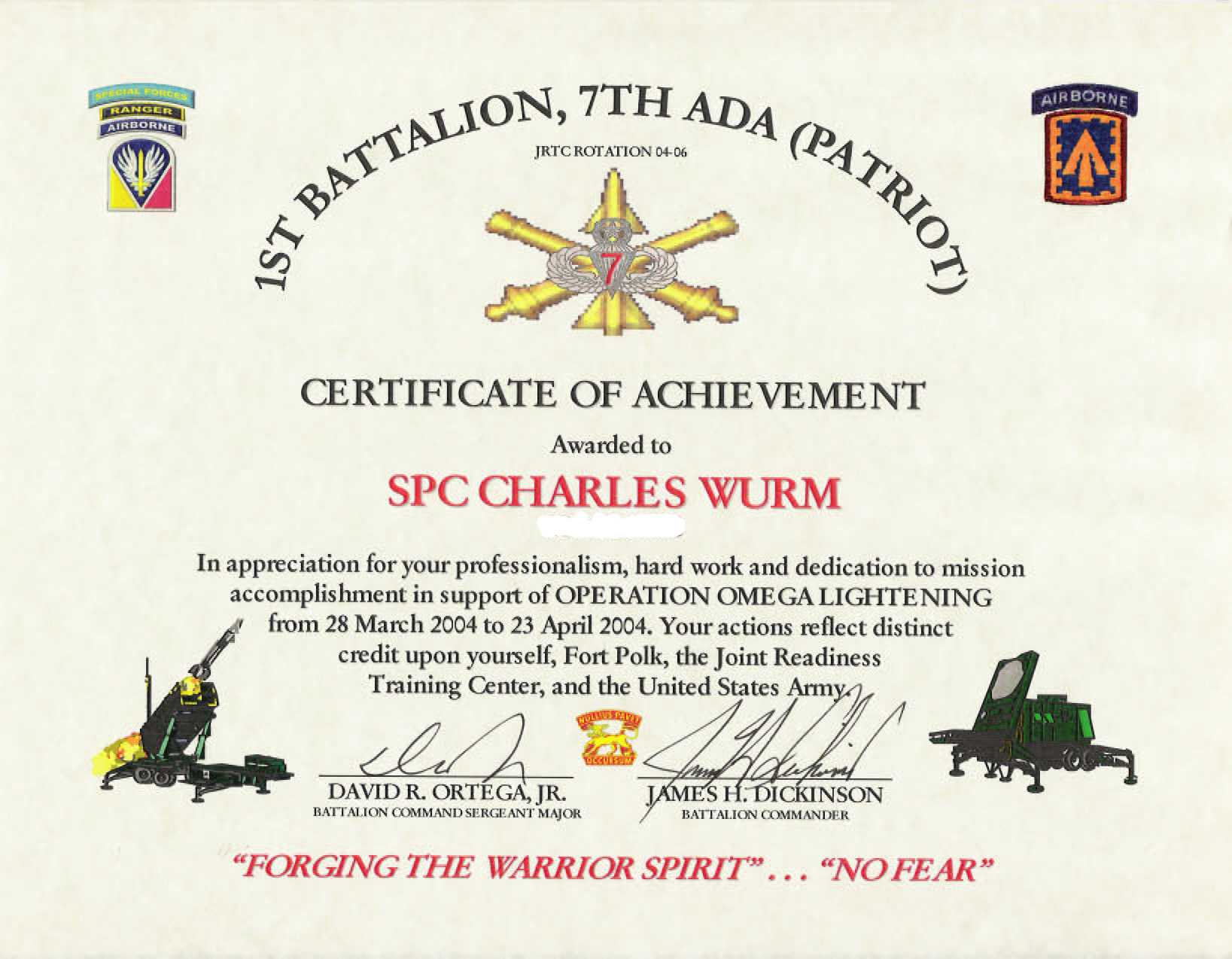 Index Of /images/awards Pertaining To Certificate Of Achievement Army Template