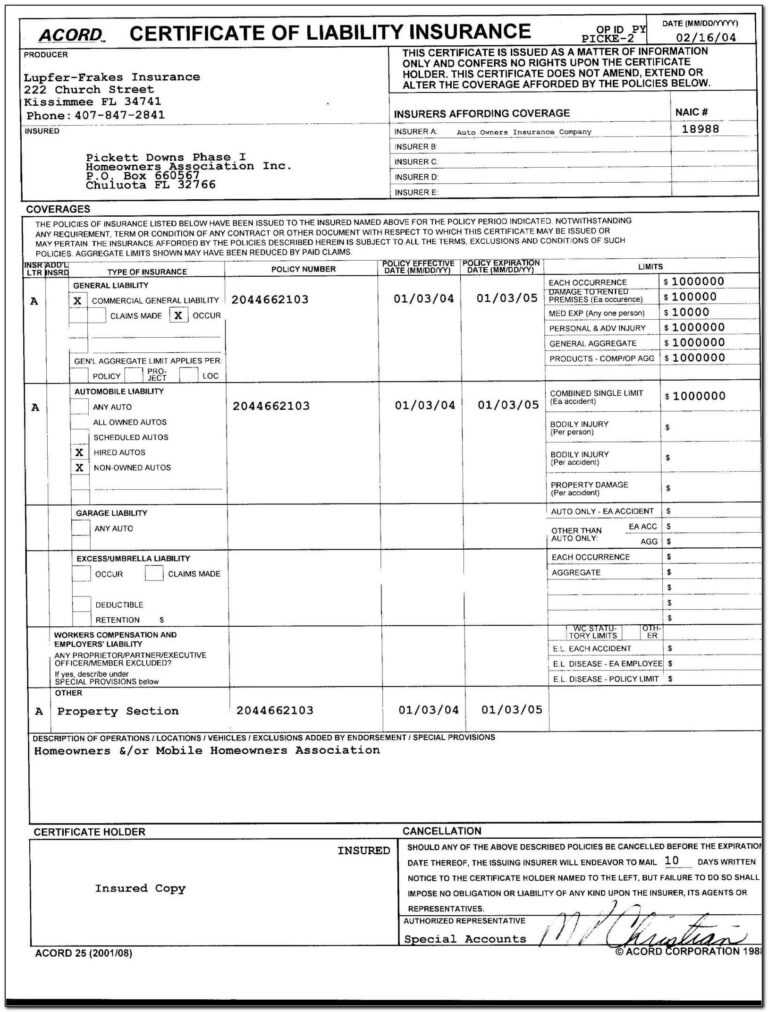 Insurance acord form 125 form resume examples xnde8pdkwl regarding