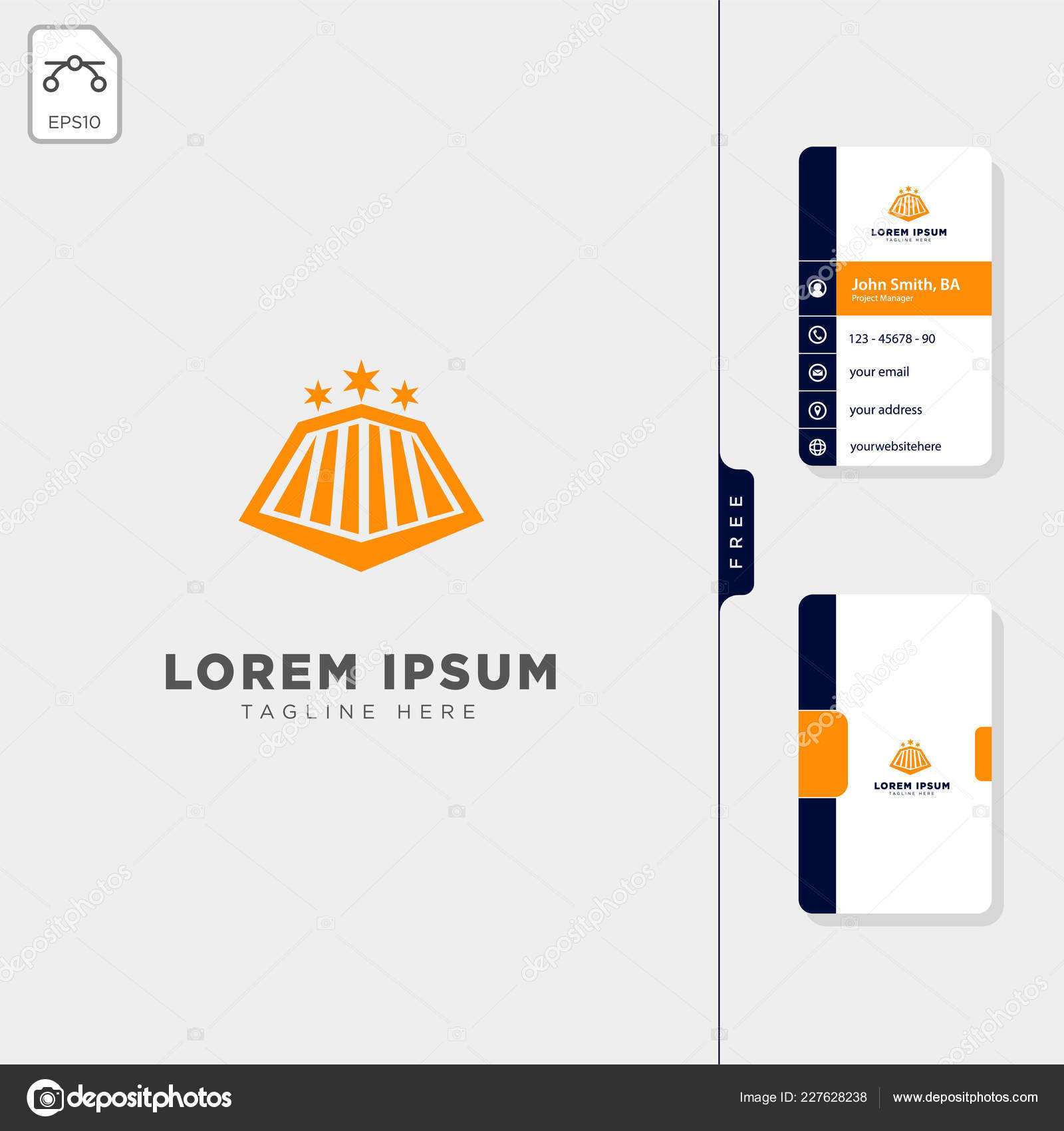 Insurance Train Transportation Logo Template Vector Inside Transport Business Cards Templates Free