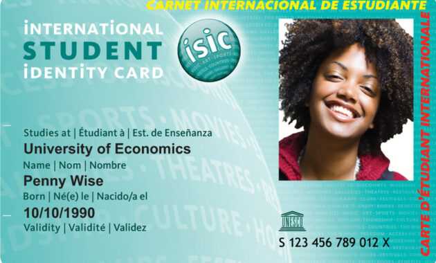 International Student Card with regard to Isic Card Template
