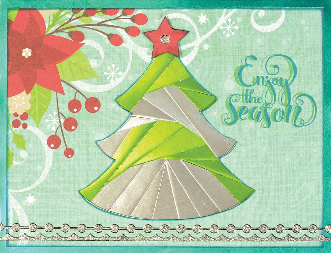 Iris Fold Tree Card Within Iris Folding Christmas Cards Templates