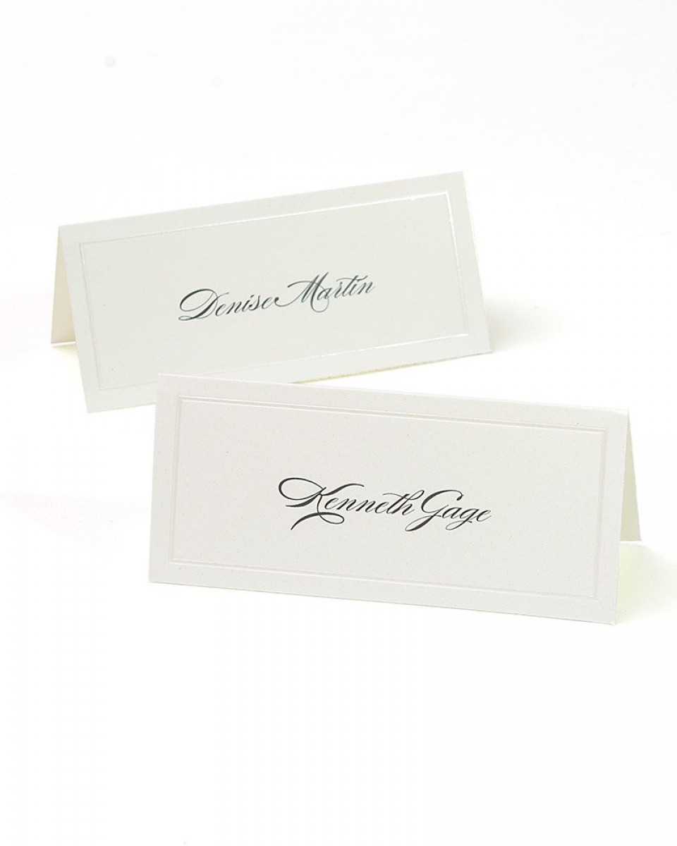 Ivory Pearl Border Printable Place Cards Pertaining To Gartner Studios Place Cards Template