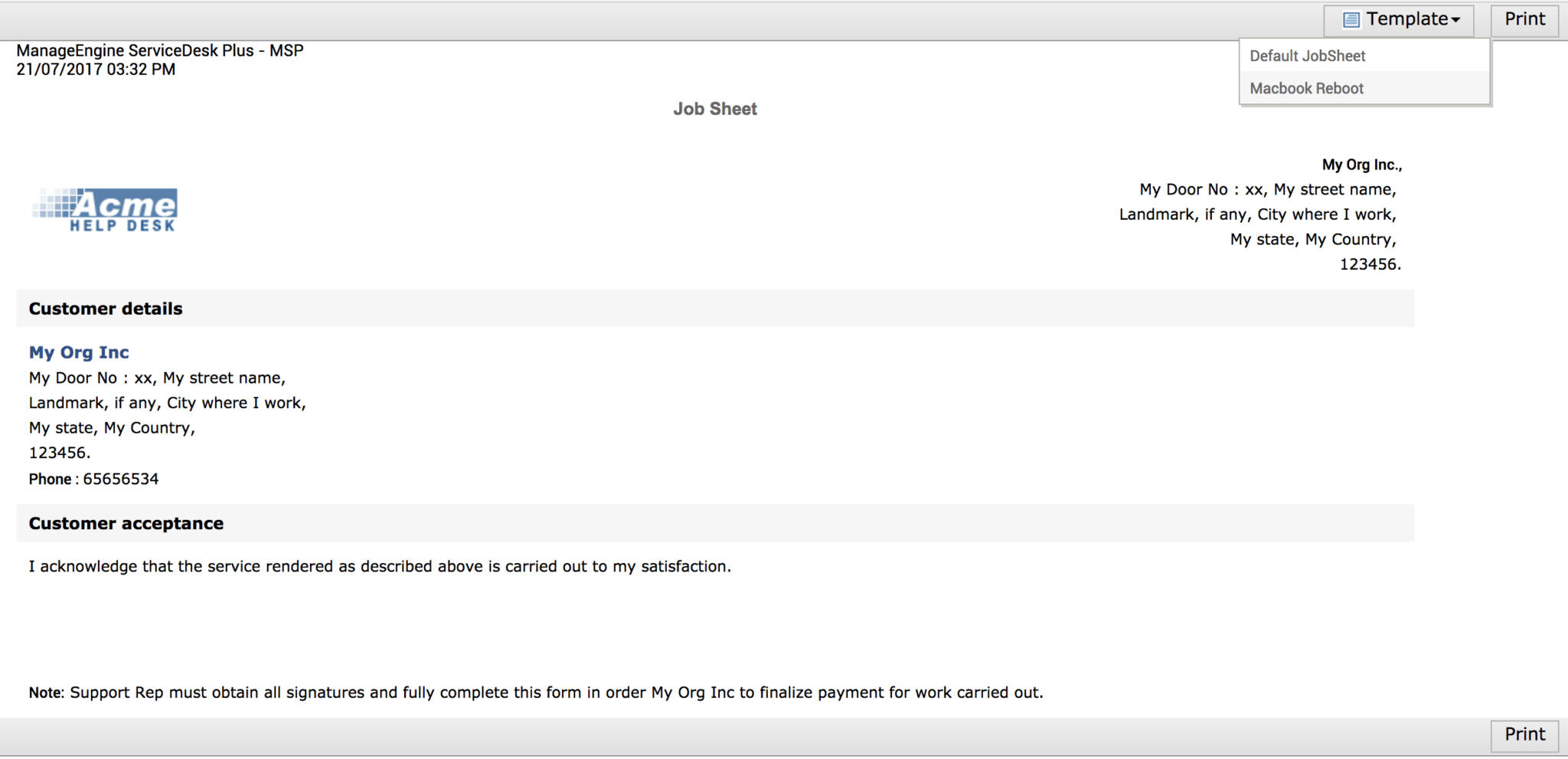 Job Sheet Customizer with regard to Mechanic Job Card Template – Sample ...