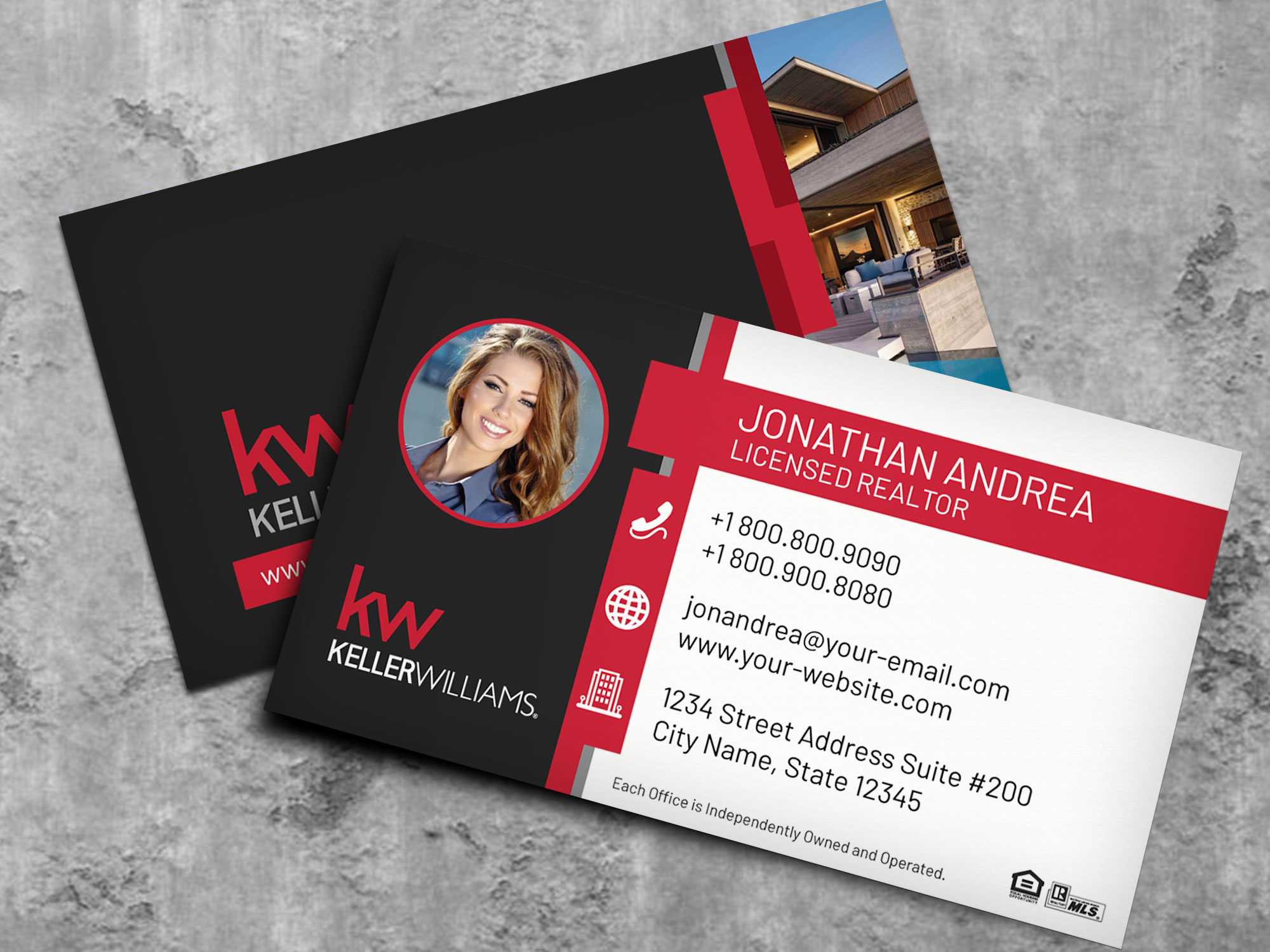 Keller Williams Business Card Template Bc19702Kw For Keller Williams Business Card Templates
