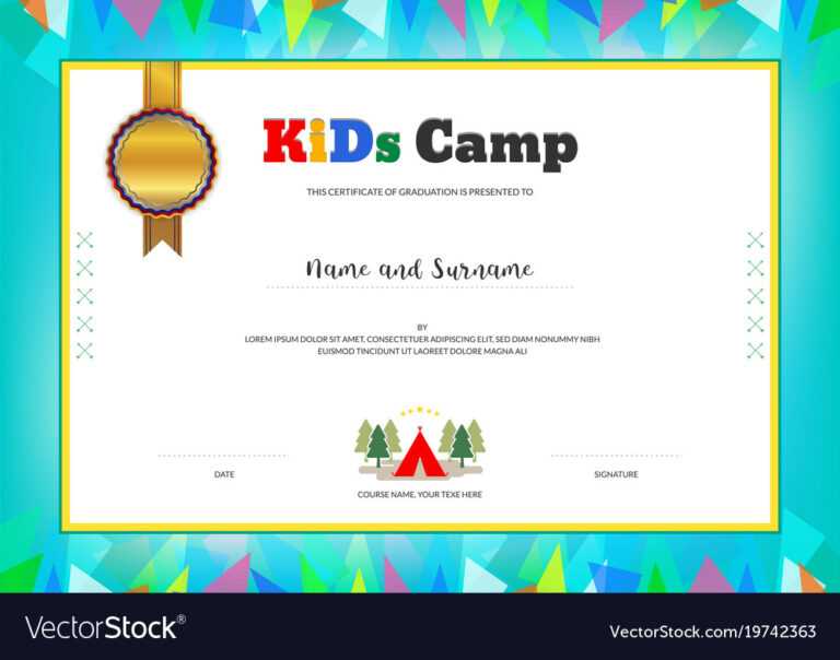 Summer Camp Certificate Template