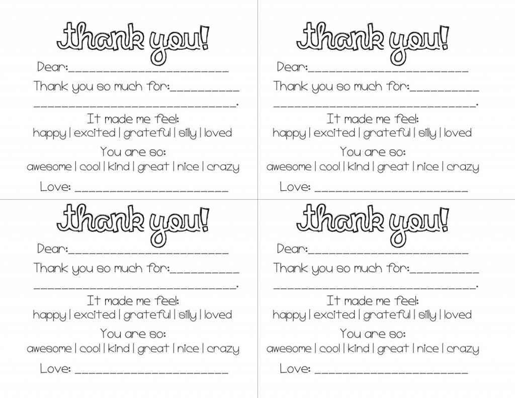 Kid's Thank You Note – Cooking With Karli With Regard To Thank You Card For Teacher Template