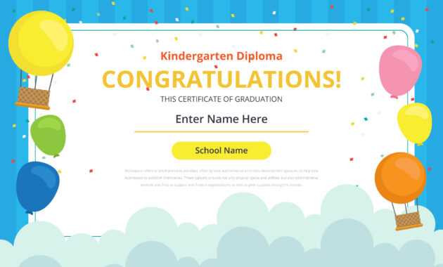 Kindergarten Certificate Free Vector Art - (21 Free Downloads) with Small Certificate Template