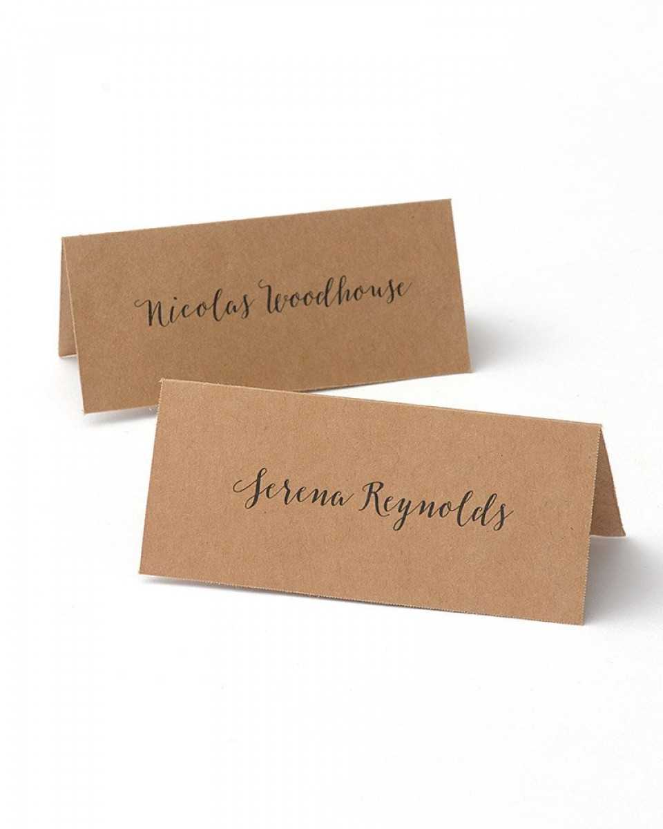 Kraft Printable Place Cards Within Gartner Studios Place Cards Template
