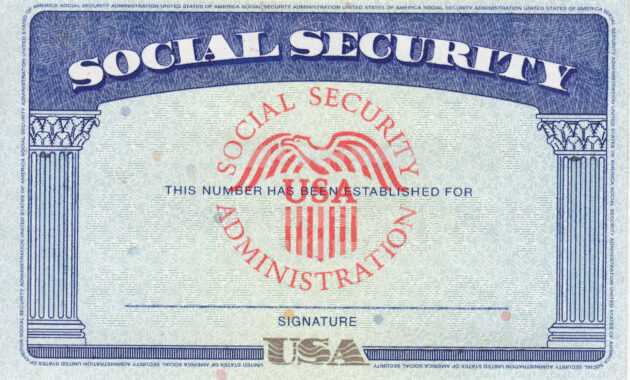 Social Security Card Template Photoshop