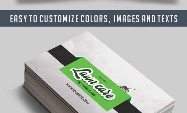 Lawn Care – Free Business Card Templates Psd On Behance for Lawn Care Business Cards Templates Free