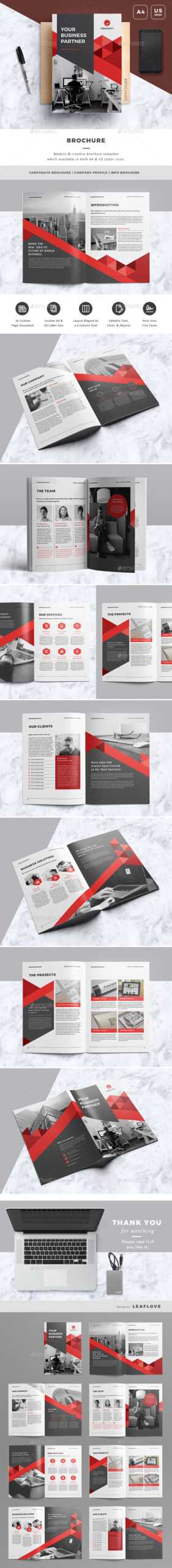Letter Brochure Templates From Graphicriver With Regard To Letter Size Brochure Template