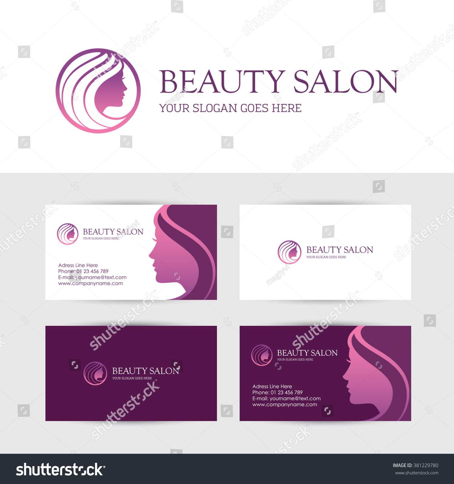 Logo Business Card Design Templates Beauty Stock Vector For Hairdresser Business Card Templates Free