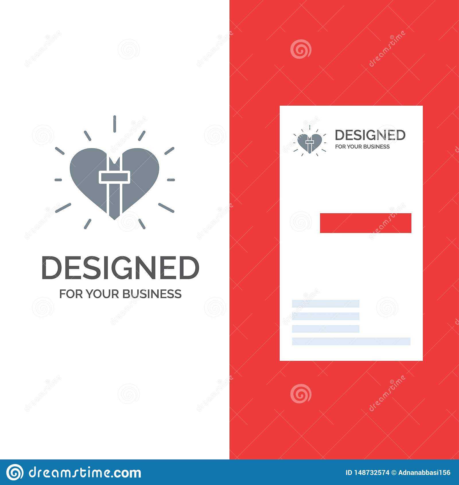Love, Heart, Celebration, Christian, Easter Grey Logo Design Inside Christian Business Cards Templates Free