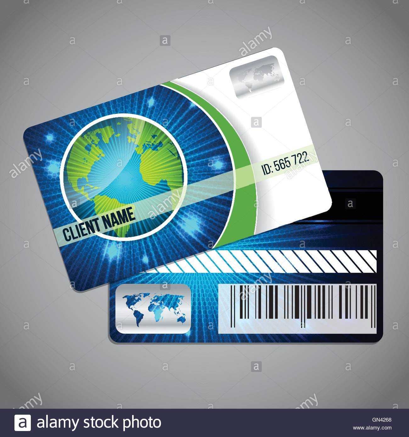 Loyalty Card With Globe Stock Vector Art & Illustration With Regard To Loyalty Card Design Template