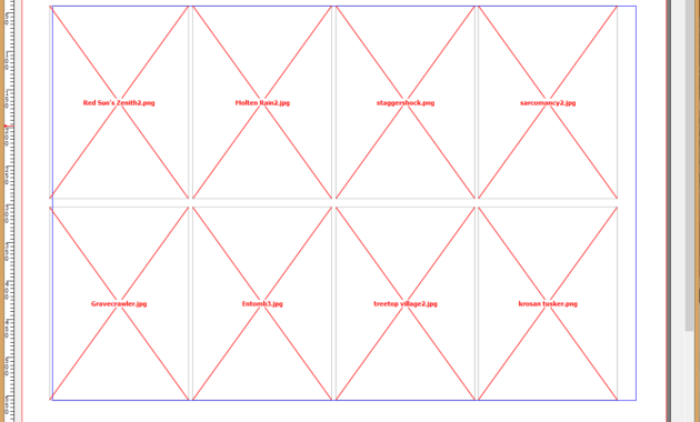 Magic Cube-Tastrophe: Perfect Sized Proxy Template for Mtg Card Printing Template