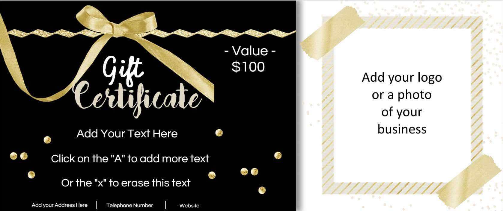 Make Your Own Gift Vouchers Template Free – Colona.rsd7 In Indesign Gift Certificate Template